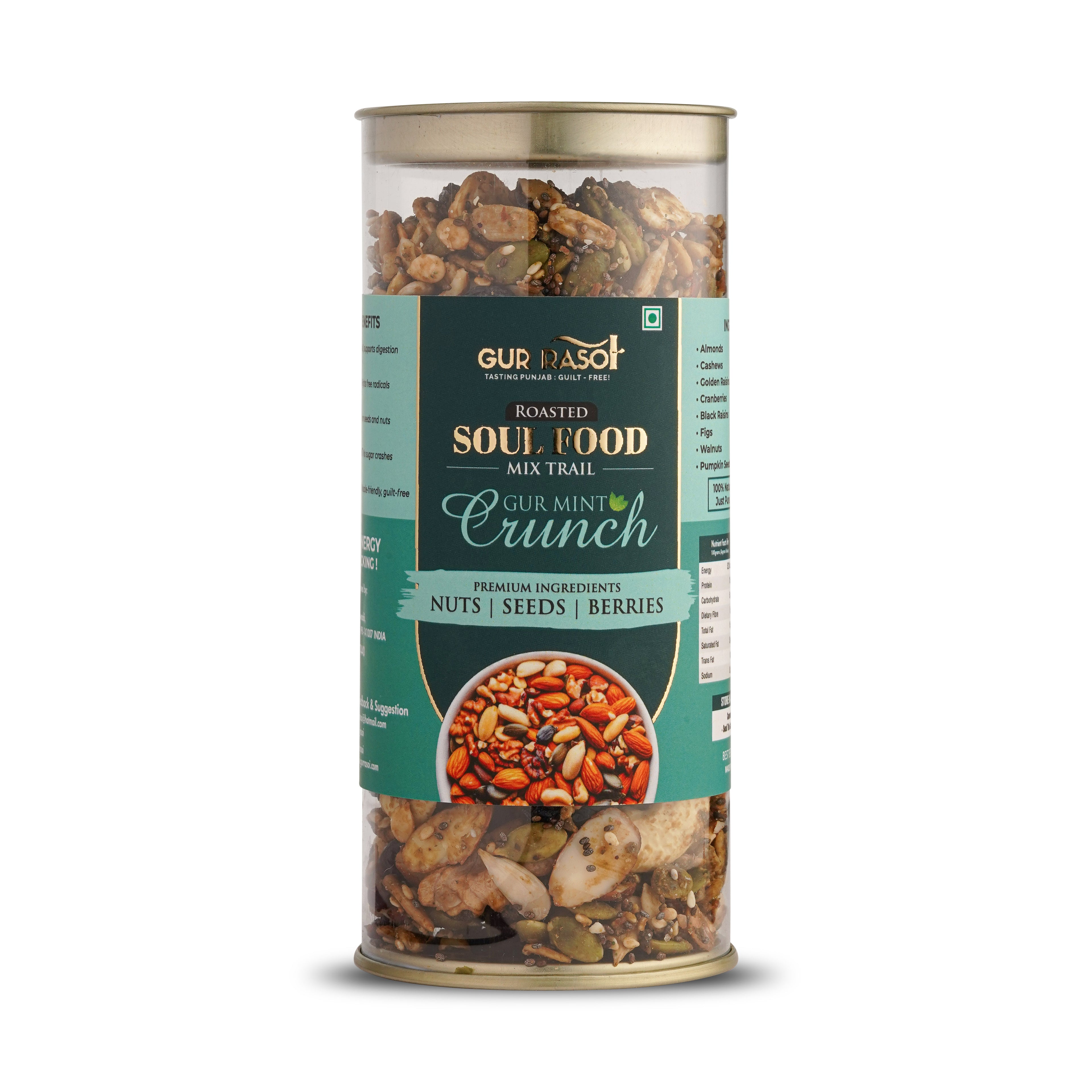 Dry Fruit Mix – Gur Mint Flavour -Mild | Roasted